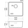 Комплект OMOIKIRI OMI 43-U/I ULTRA-IN + Смеситель OMOIKIRI TONAMI-BN 7411,4018