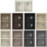 Мойка OMOIKIRI BOSEN 80-2-PL Tetogranit/платина 4993843