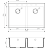 Мойка OMOIKIRI BOSEN 80-2-PL Tetogranit/платина 4993843