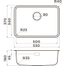 Мойка OMOIKIRI OMI 53-U/I ULTRA MINI-IN нержавеющая сталь/нержавеющая сталь 4997405